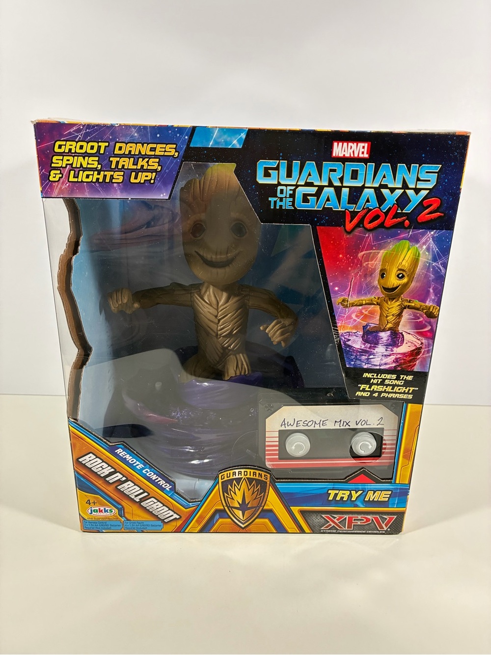 Guardians of the Galaxy Vol. 2 Dancing RC Rock n Roll Groot XPV Jakks Sealed NIB